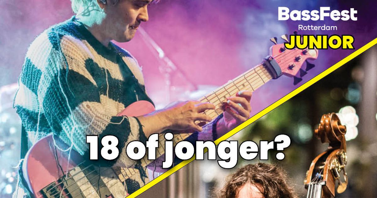 BassFest Junior 2026 — voor iedereen van 18 jaar en jonger die van muziek en bas houdt.